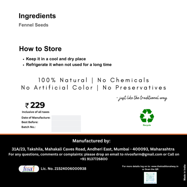 100% Natural Fennel Seeds ( Saunf) - Image 7