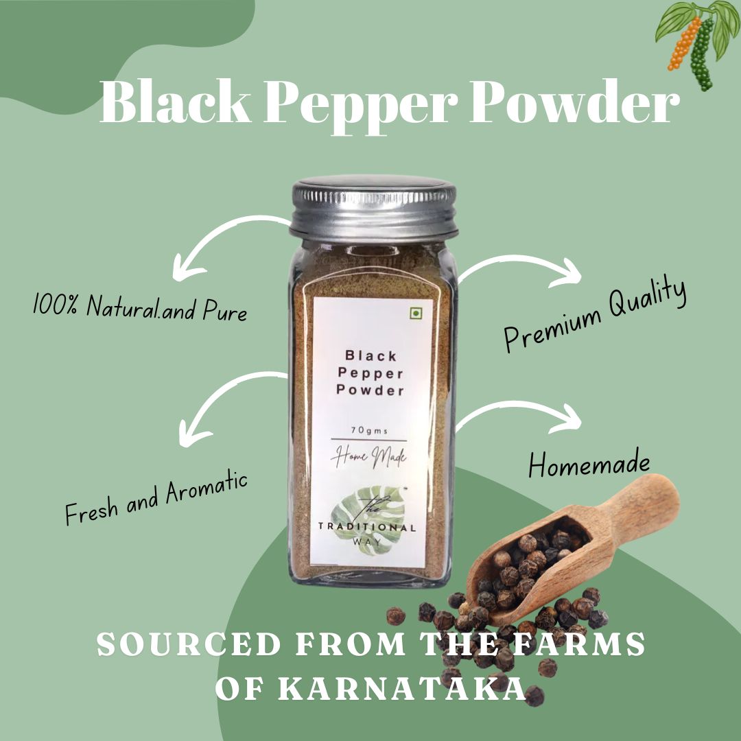 100% Natural Black Pepper Powder - Image 2