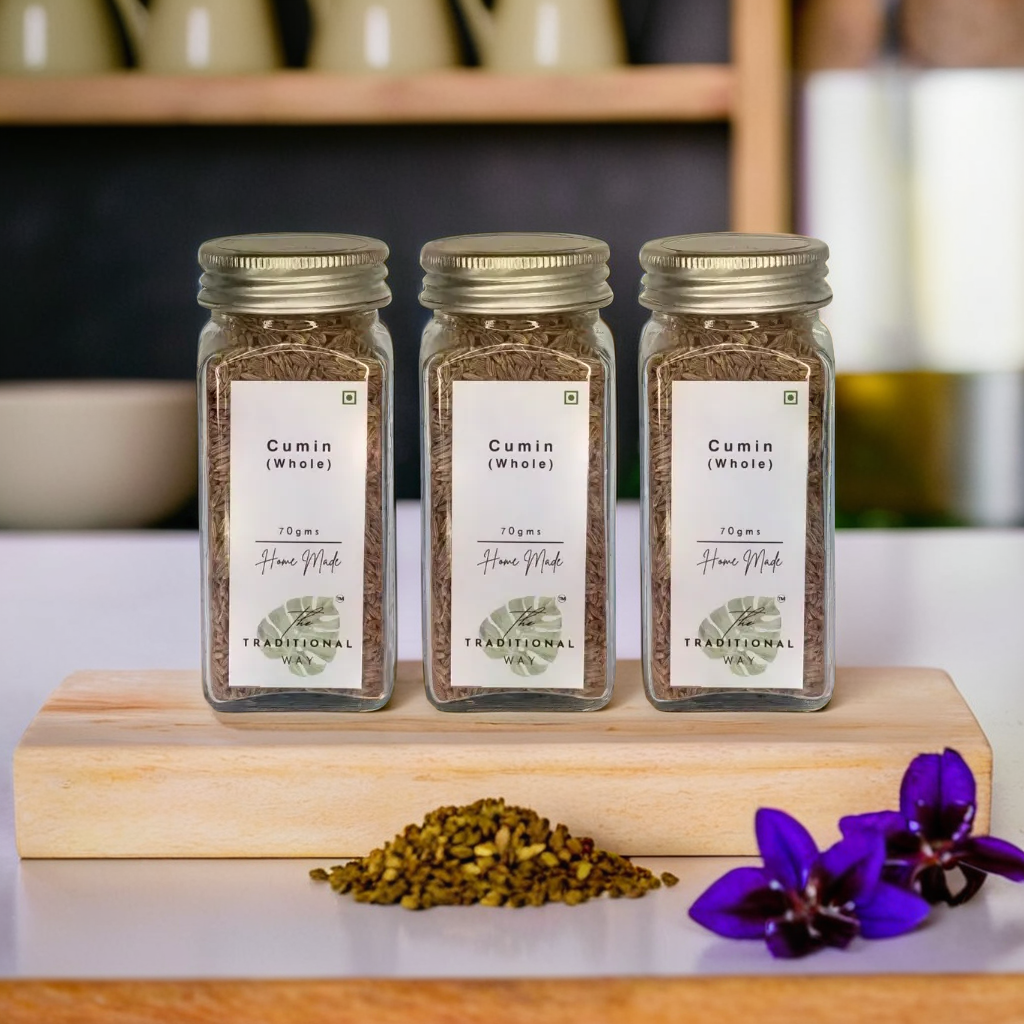 100% Natural Cumin (Whole) Pack of 3