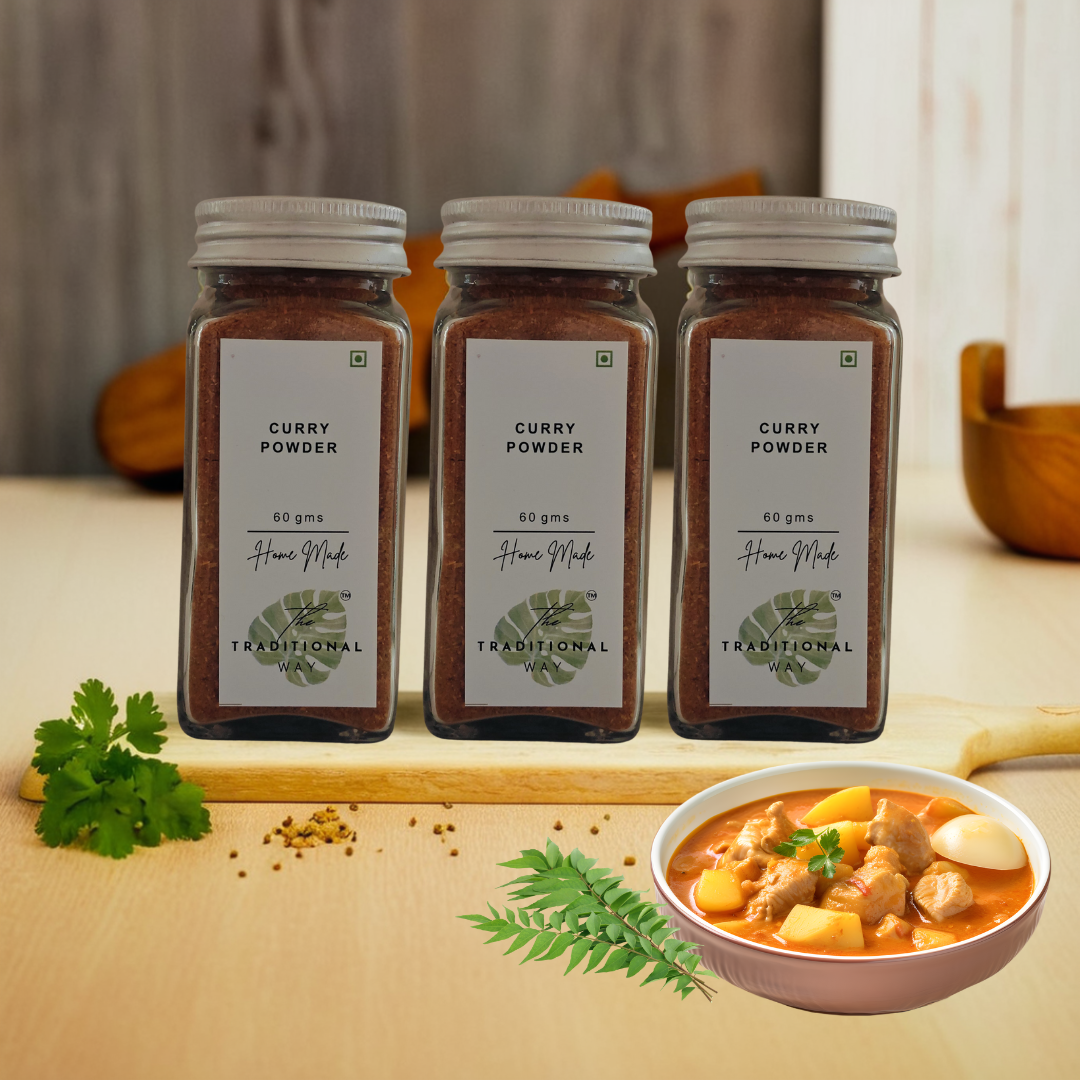 100% Natural Curry Powder Pack of 3