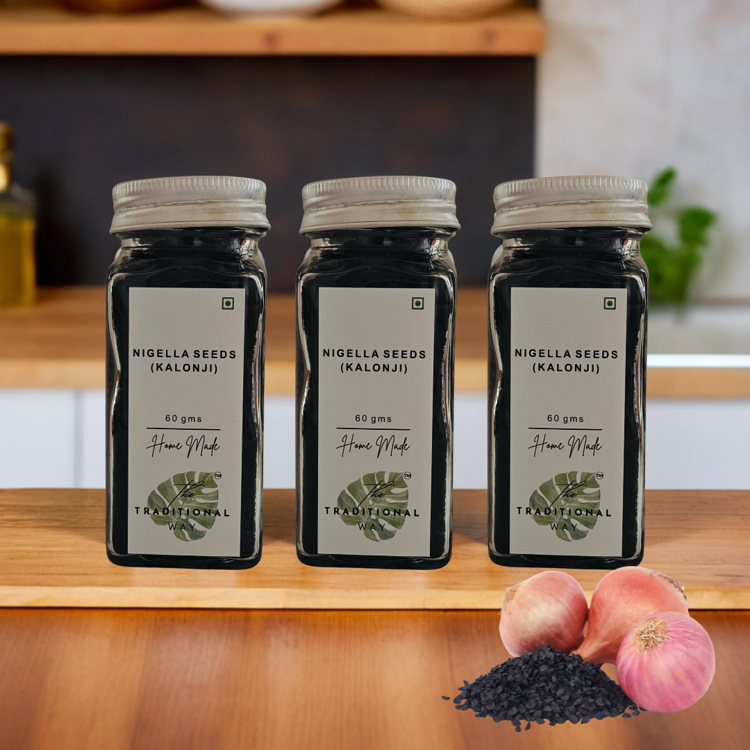 100% Natural Nigella Seeds (Kalonji) Pack of 3
