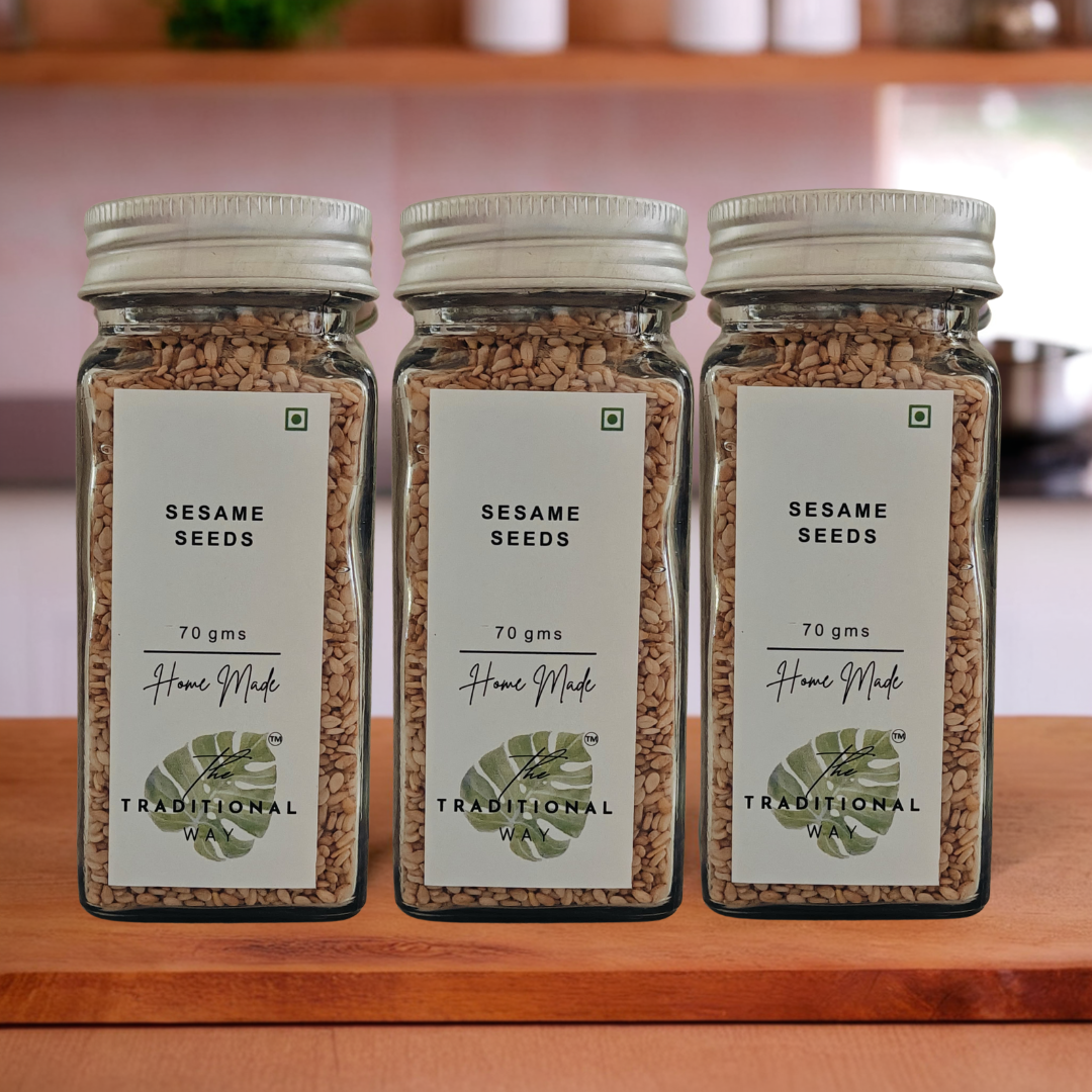 100% Natural Sesame Seeds Pack of 3