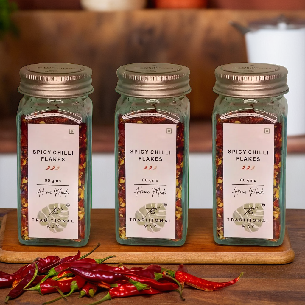 100% Natural Chilli Flakes Pack of 3