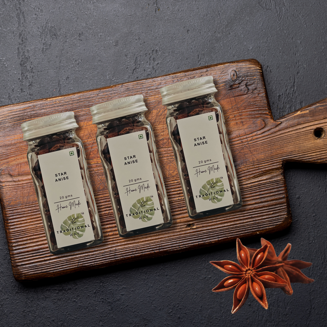 100% Natural Star Anise Pack of 3